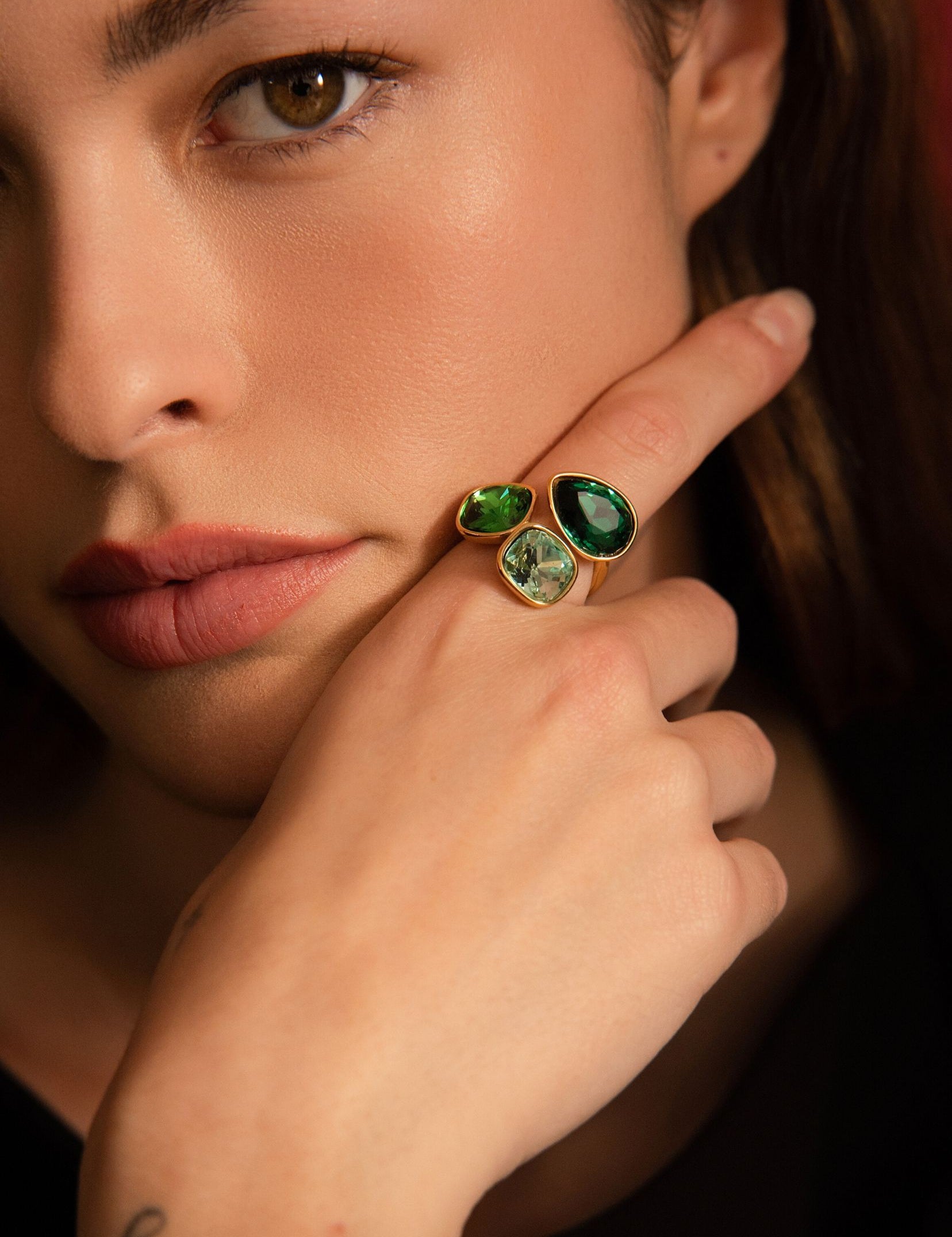 Bagues Bohm Paris - Idrissa cristal Bague Épaisses Bohm Paris 