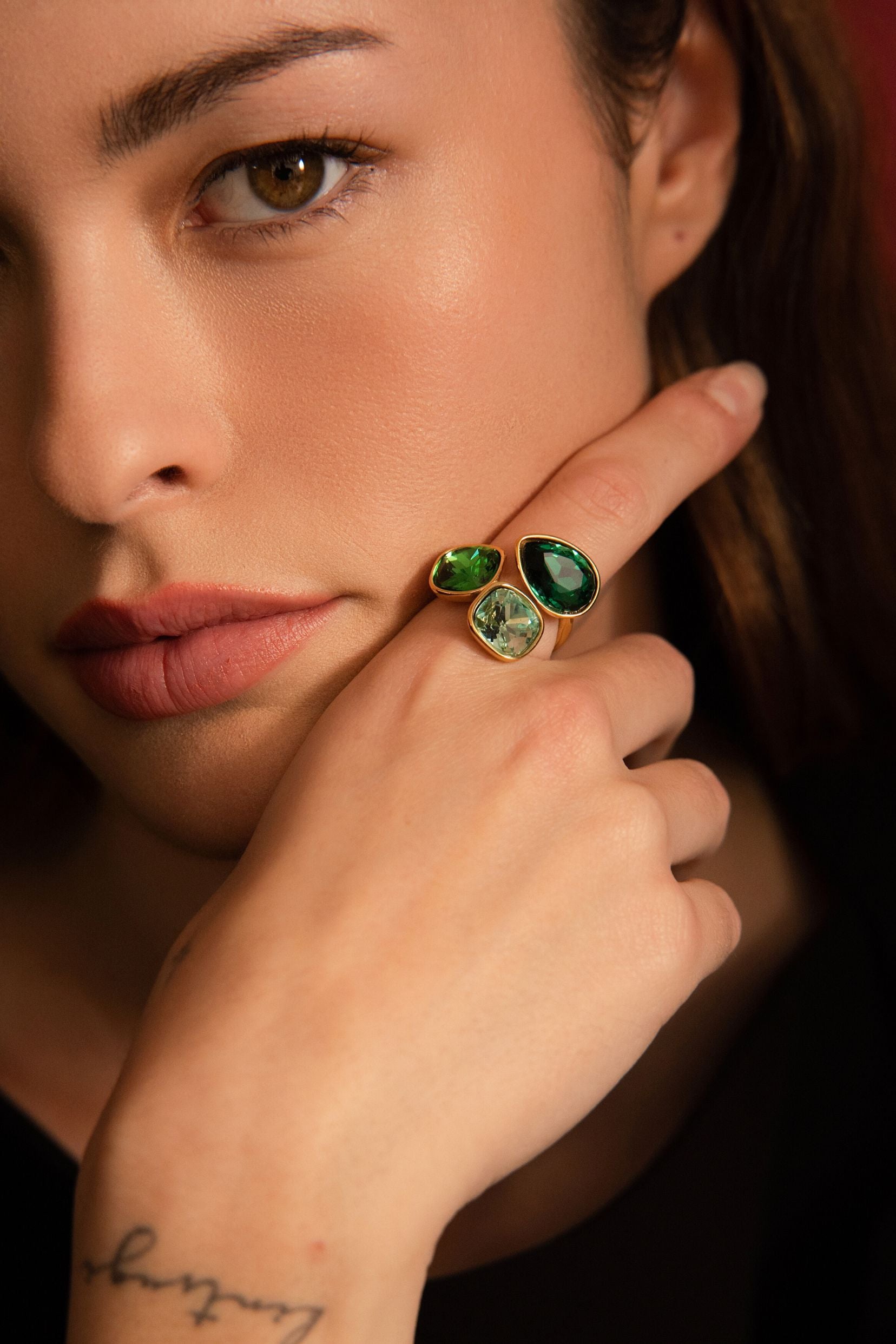 Bagues Bohm Paris - Idrissa cristal Bague Épaisses Bohm Paris 