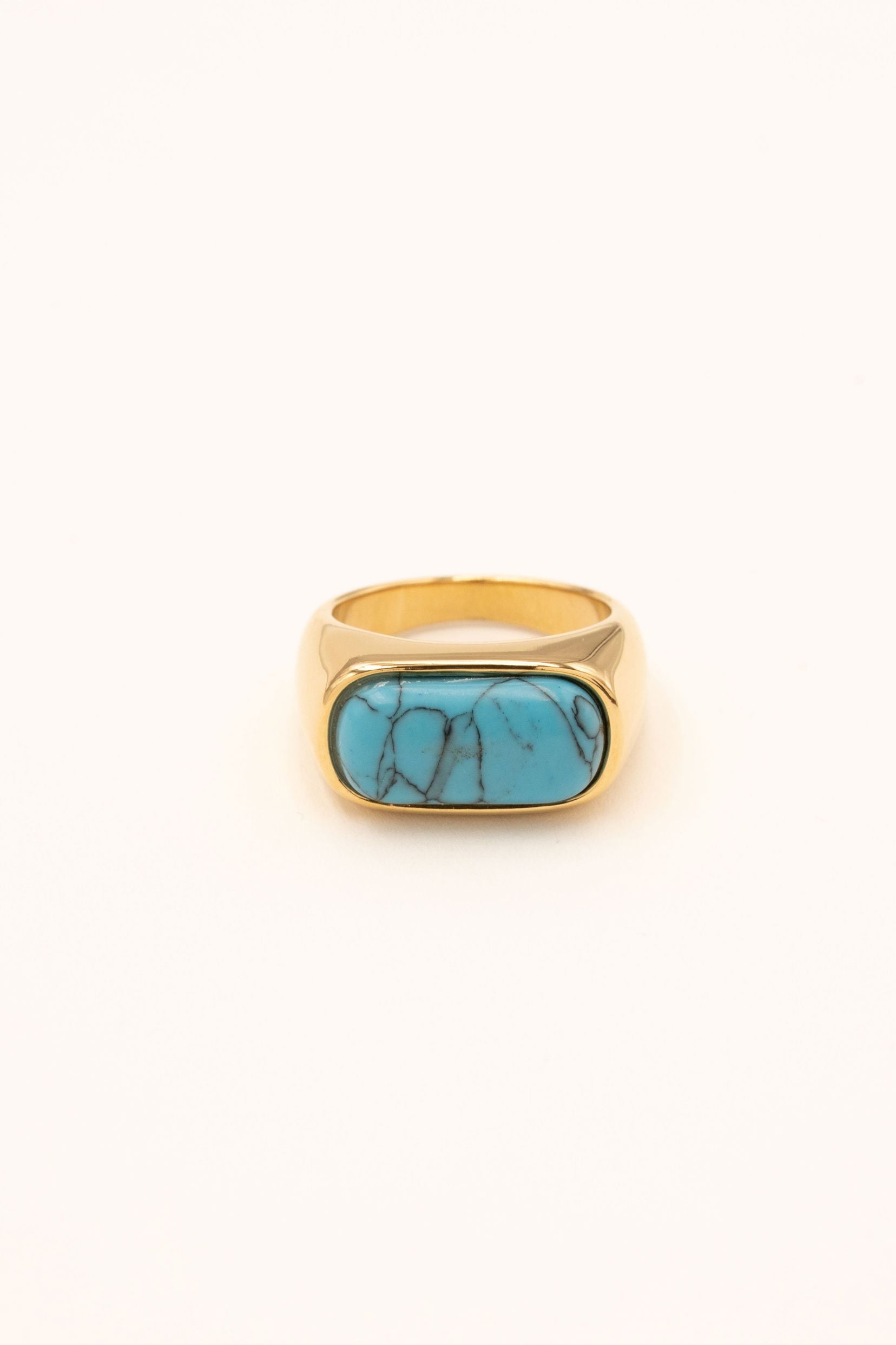Bagues Bohm Paris - Isalys Bagues Épaisses Bohm Paris Howlite bleue 53 