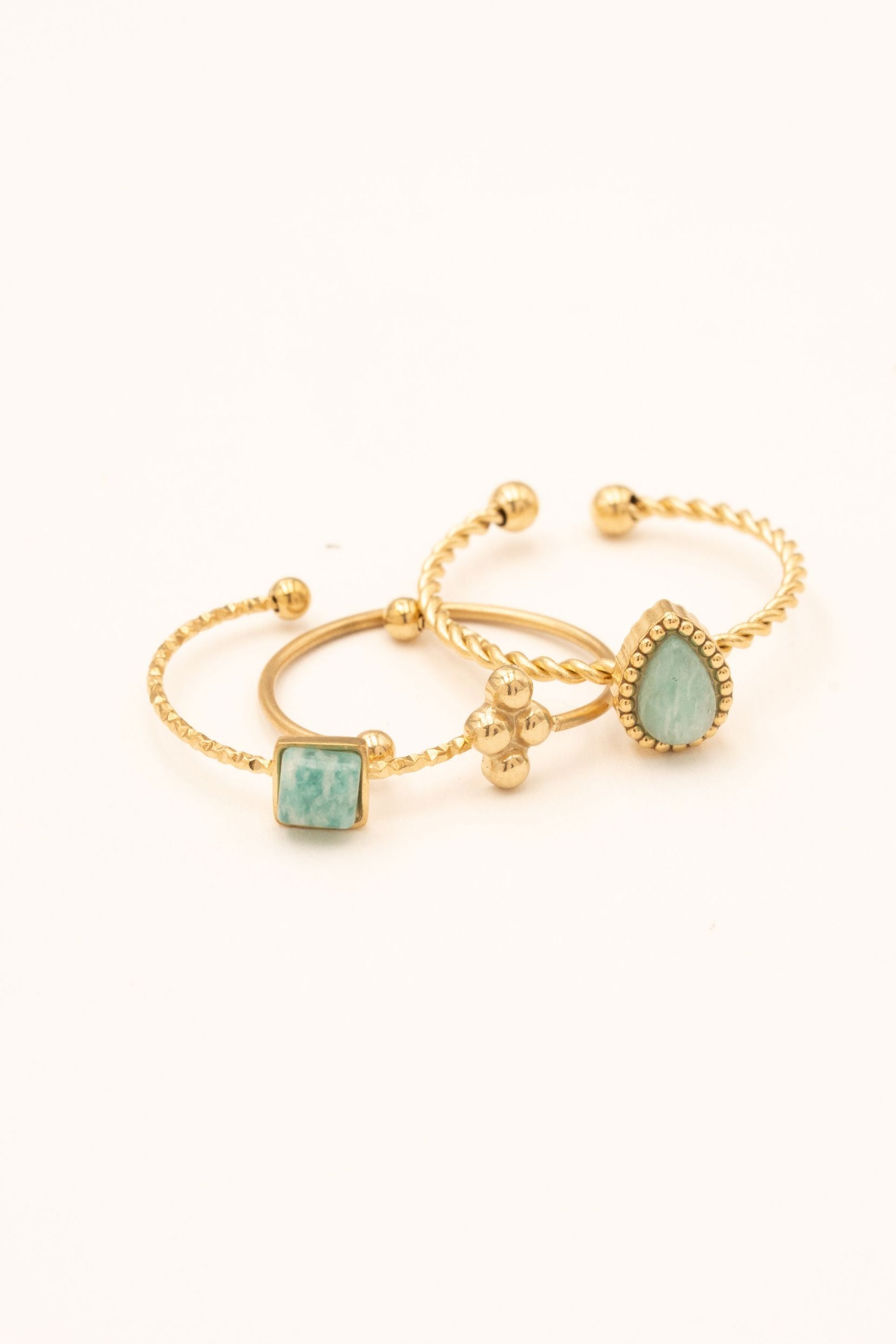 Bagues Bohm Paris - Moa Bagues fines Bohm Paris Amazonite 