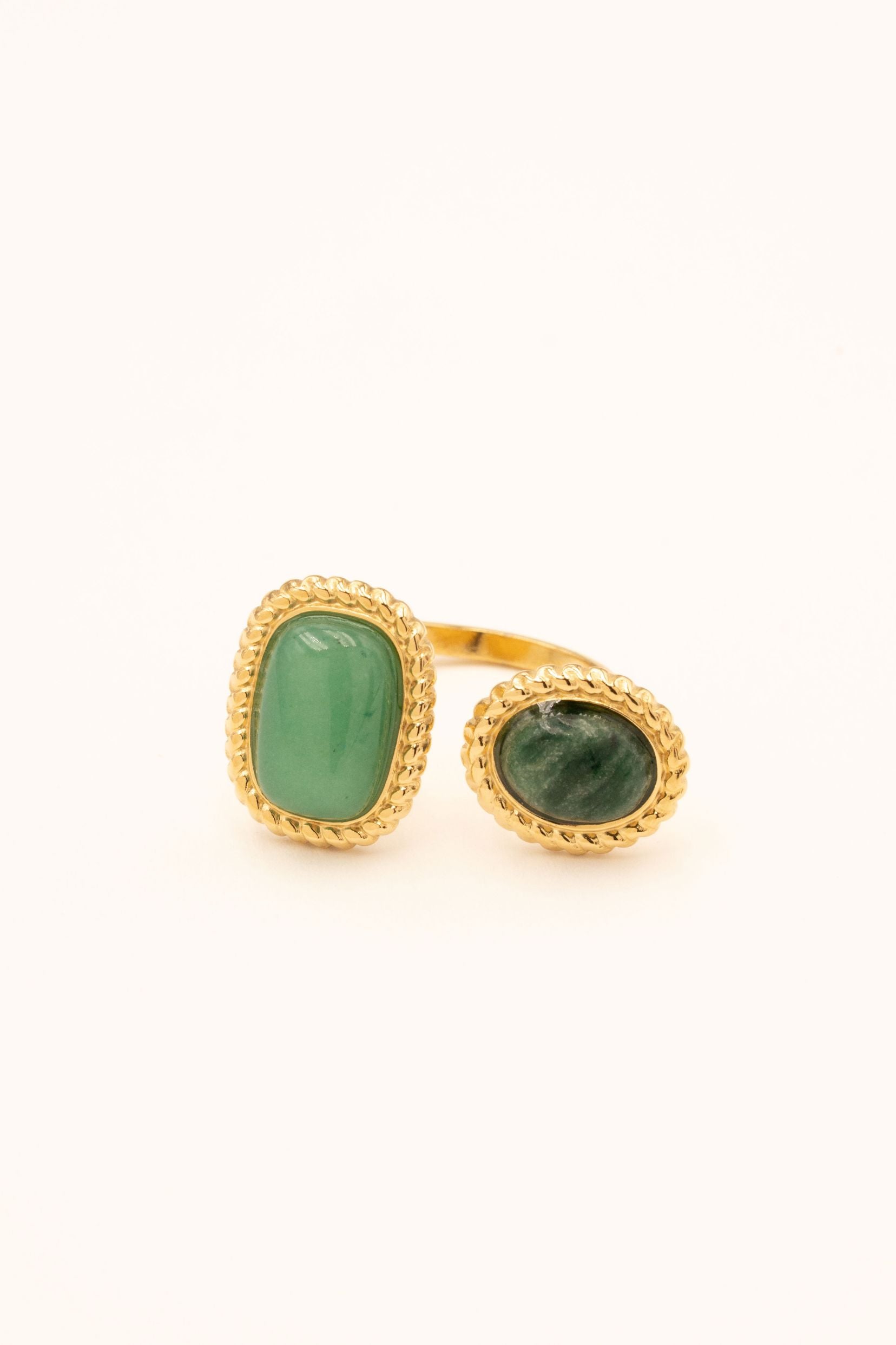 Bagues Bohm Paris - Noélia Bagues Épaisses Bohm Paris Jaspe vert 