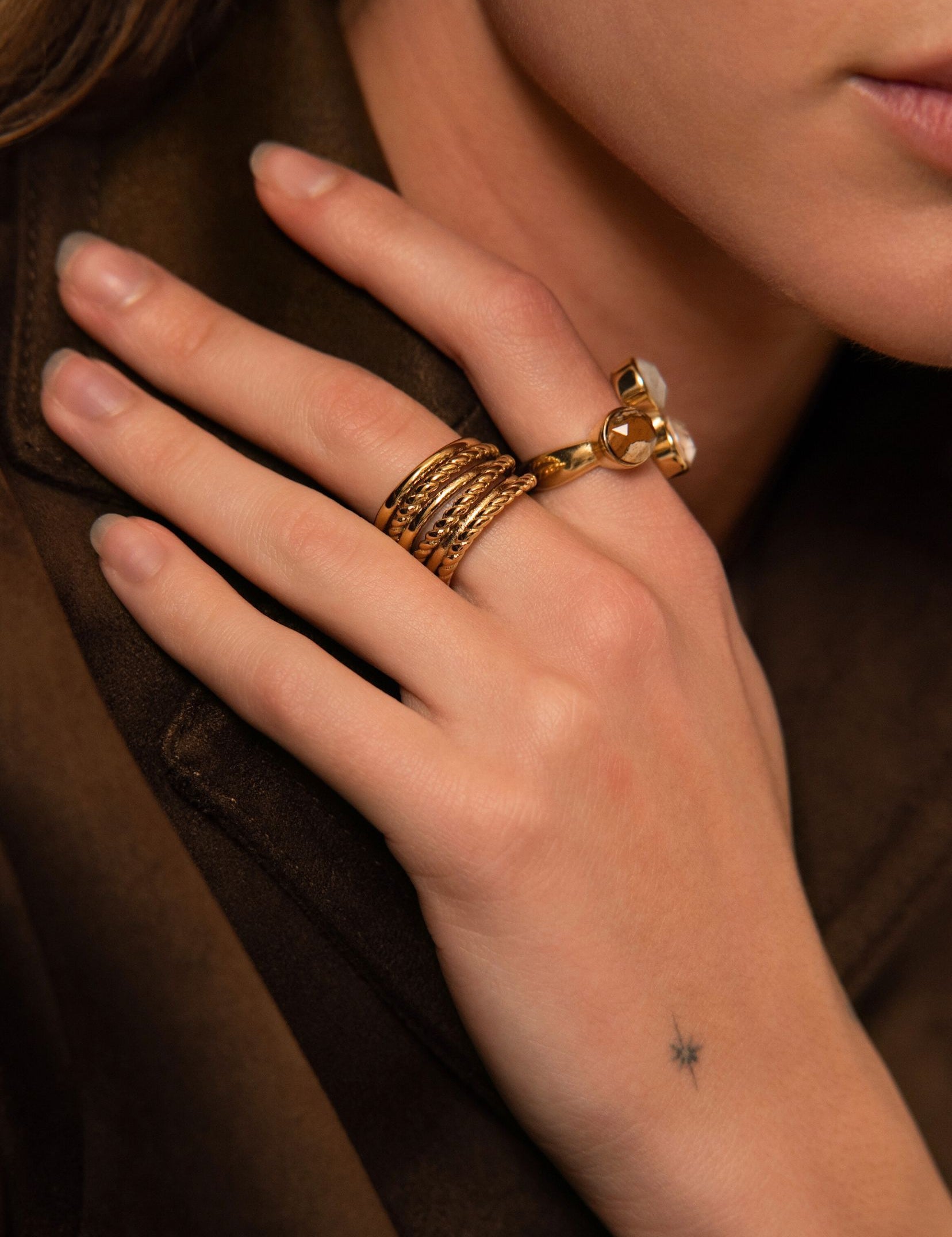 Bagues Bohm Paris - Rosa Bague Épaisses Bohm Paris 