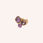 Bagues Bohm Paris - Trilogie Bague Épaisses Bohm Paris Amethyste 