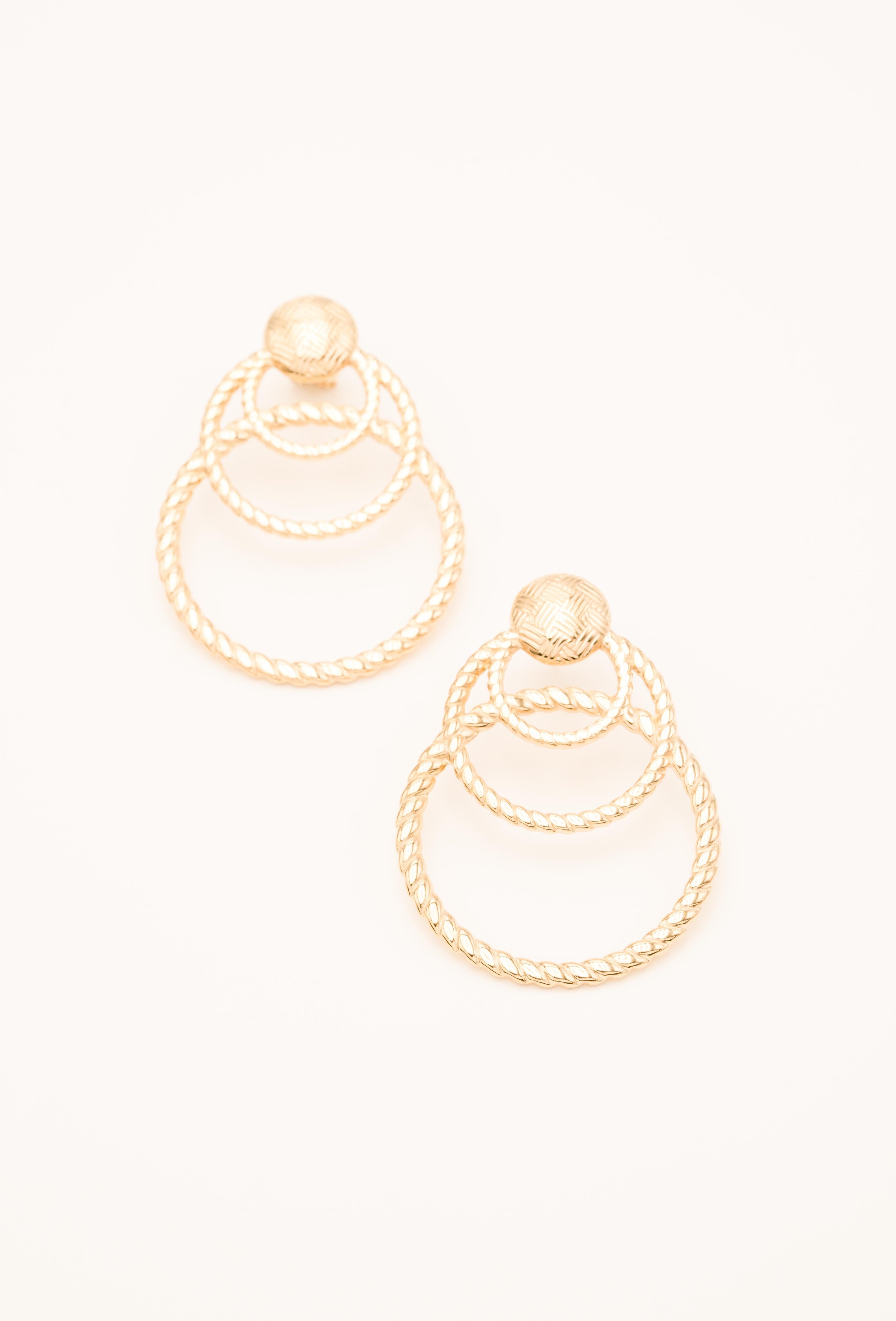 Boucle Bohm Paris - Naomi Boucles D'oreilles Bohm Paris Dore 