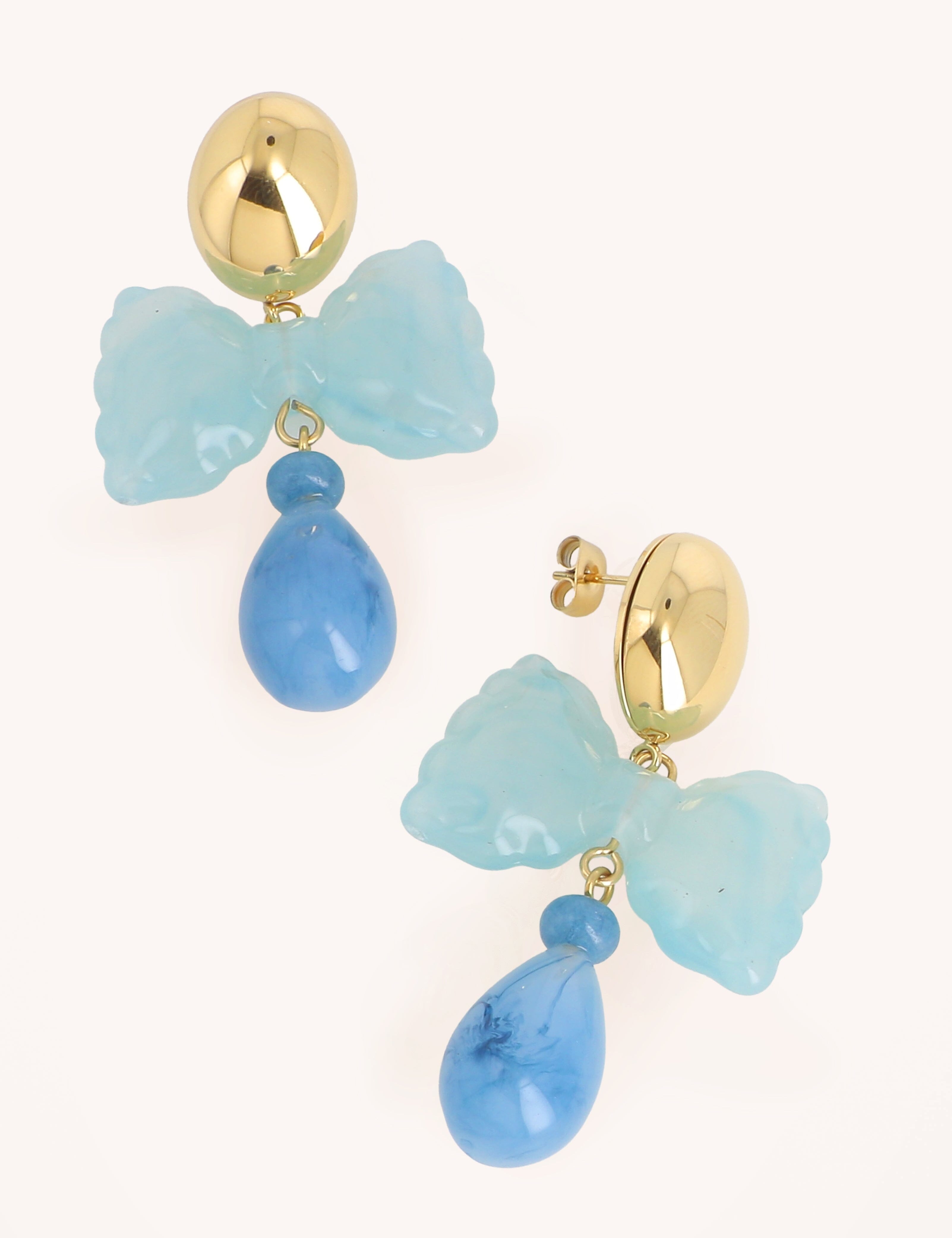 Boucles Bohm Paris - Aaliya Boucles D'oreilles Bohm Paris Bleu Acétate 