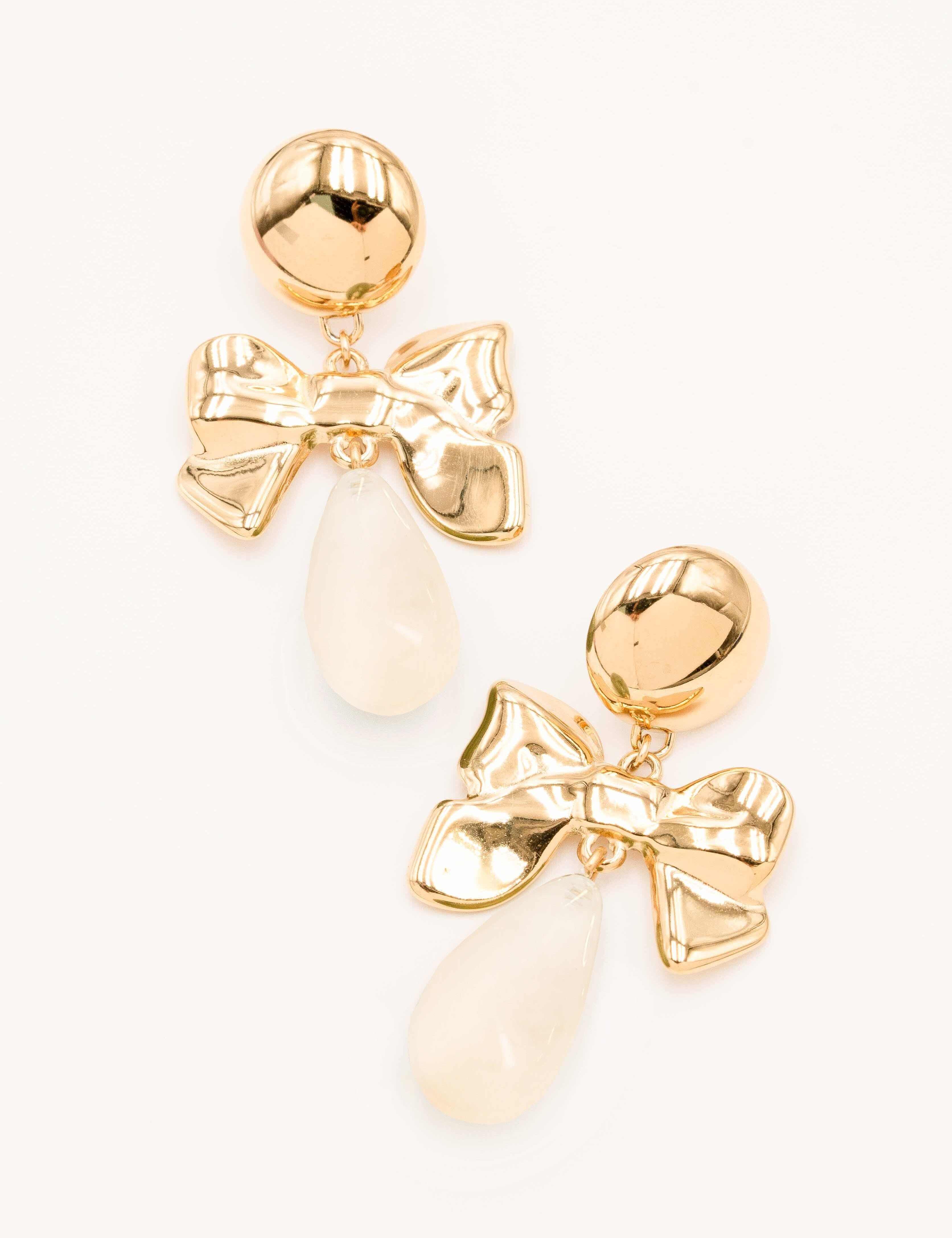 Boucles Bohm Paris - Aaliyah Boucles D'oreilles Bohm Paris Blanc Acétate 