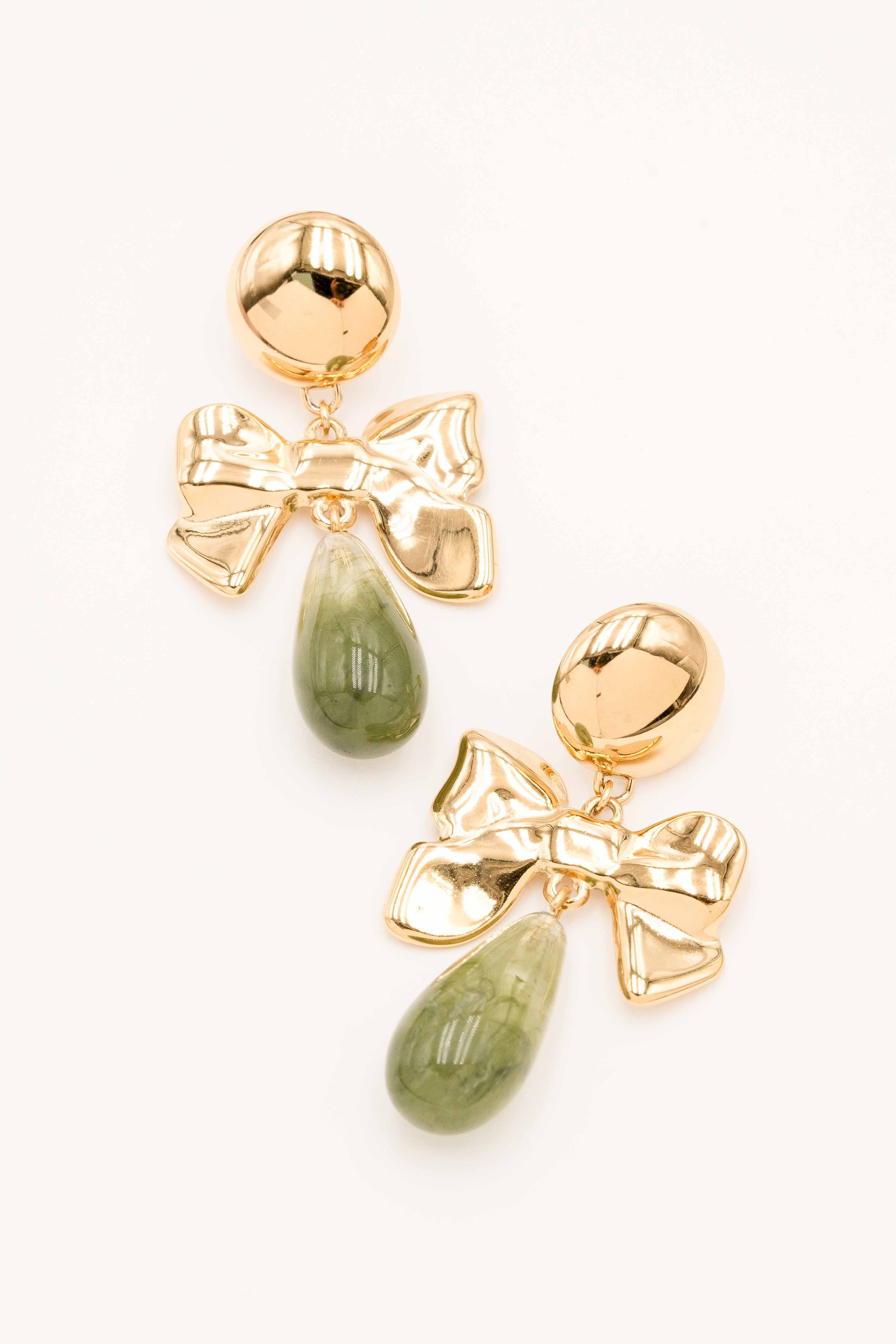 Boucles Bohm Paris - Aaliyah Boucles D'oreilles Bohm Paris Vert Acétate 