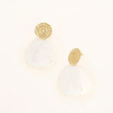 Boucles Bohm Paris - Adélaïde Boucles D'oreilles Bohm Paris Blanc acétate 