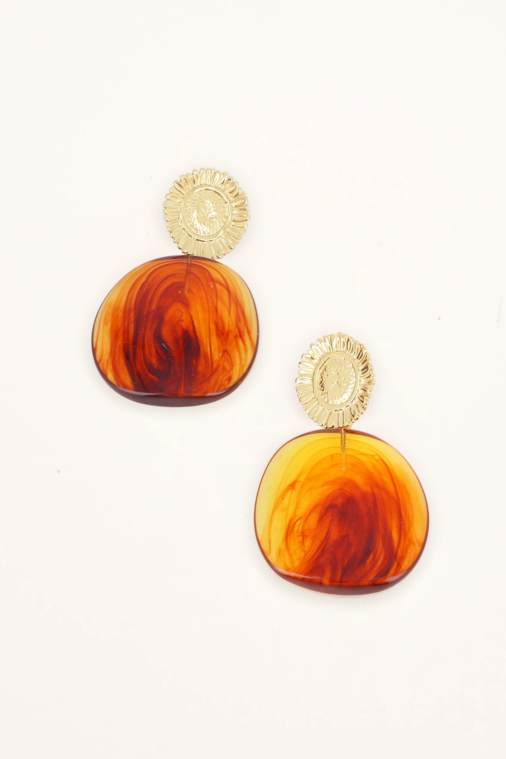 Boucles Bohm Paris - Adélaïde Boucles D'oreilles Bohm Paris Marron acétate 