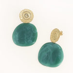 Boucles Bohm Paris - Adélaïde Boucles D'oreilles Bohm Paris Vert acétate 