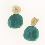 Boucles Bohm Paris - Adélaïde Boucles D'oreilles Bohm Paris Vert acétate 