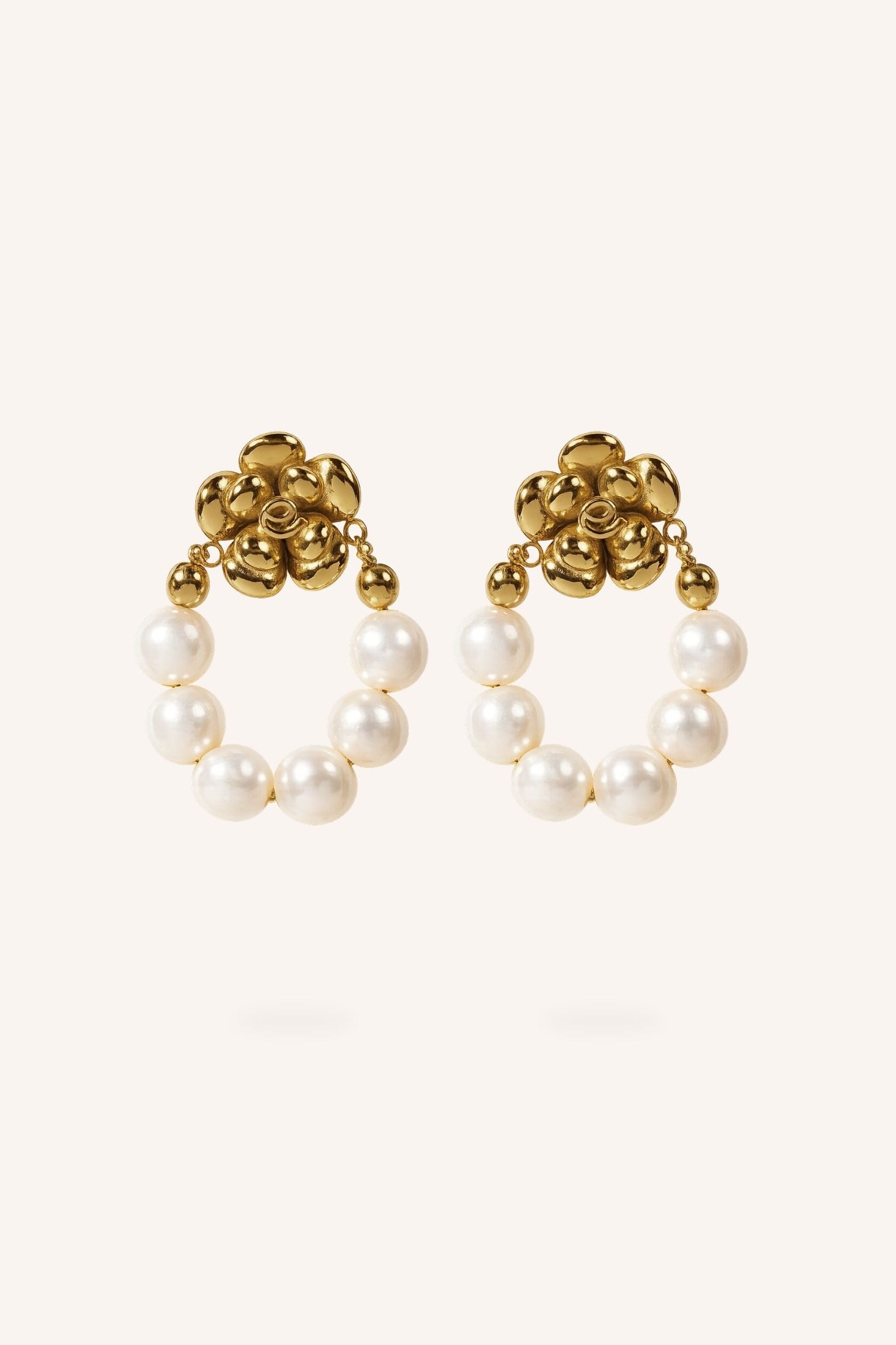 Boucles Bohm Paris - Aelyra Boucles d'oreilles à puces Bohm Paris Perle d'eau douce 