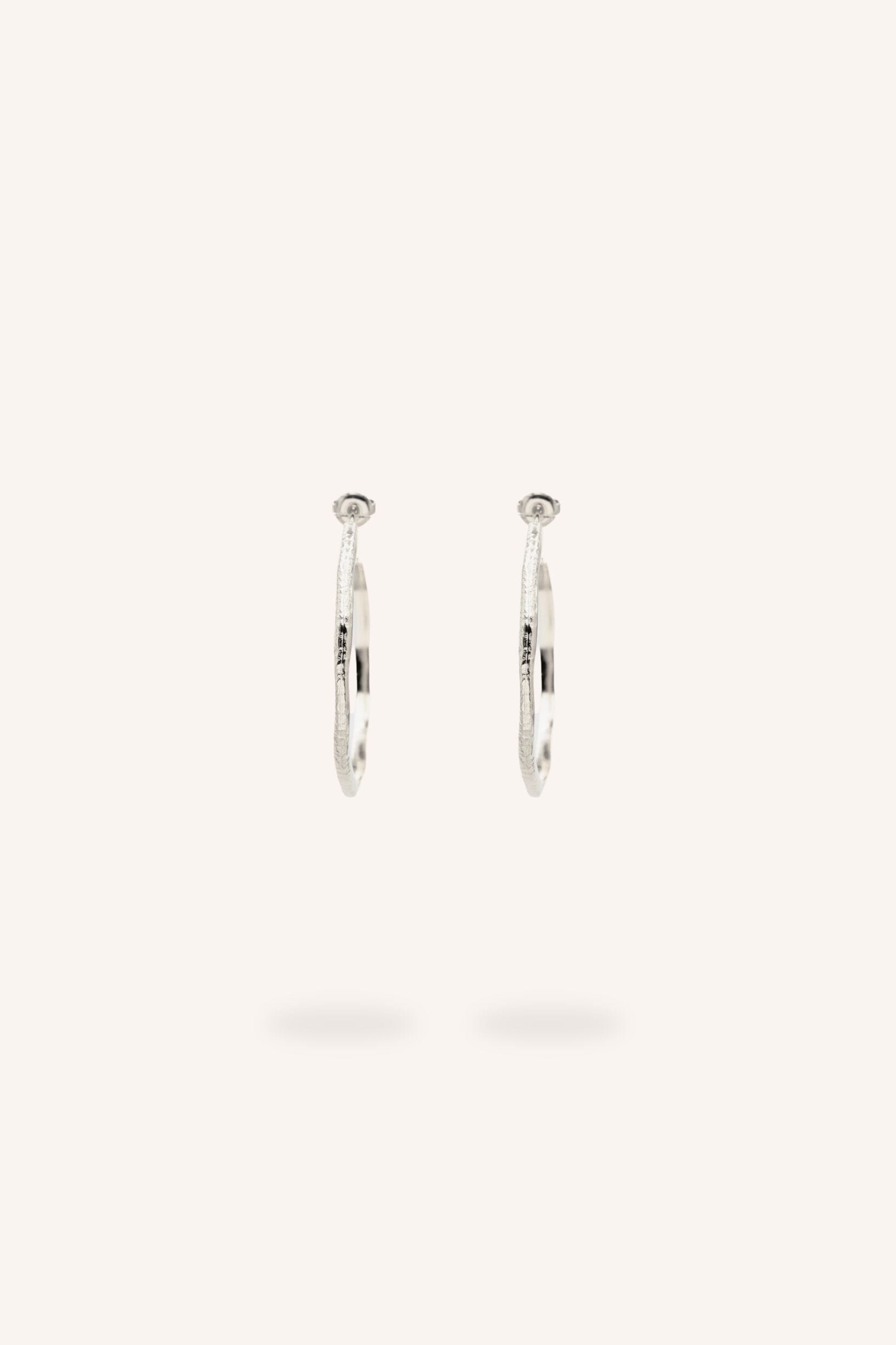 Boucles Bohm Paris - Albane Boucles d'oreilles type Créoles Bohm Paris Argenté 