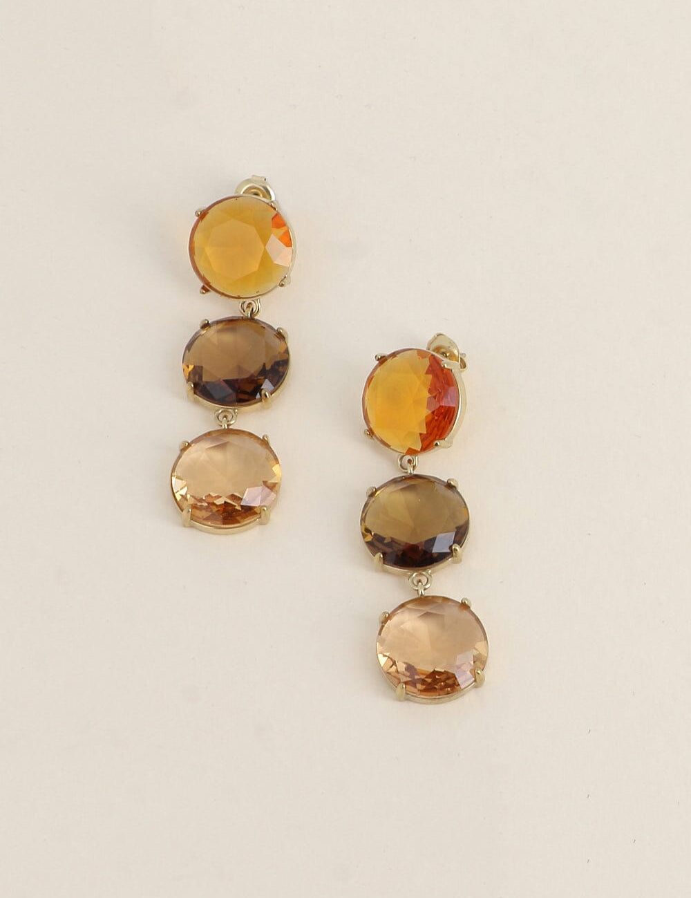 Boucles Bohm Paris - Aléana Boucles d'oreilles pendantes Bohm Paris Ambre 