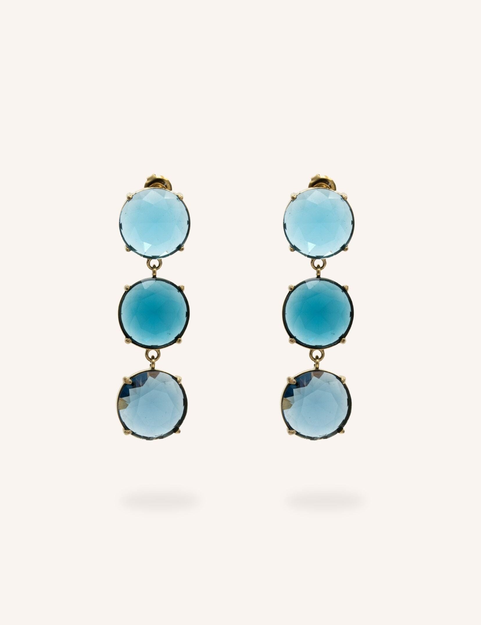 Boucles Bohm Paris - Aléana Boucles d'oreilles pendantes Bohm Paris Denim 