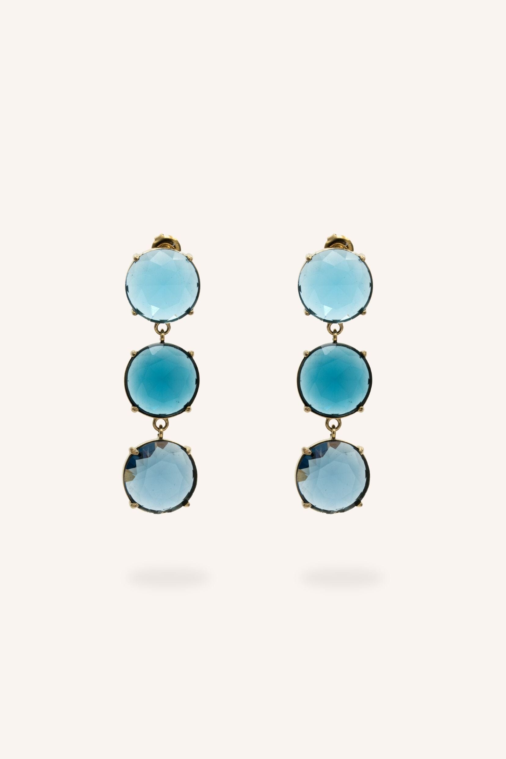 Boucles Bohm Paris - Aléana Boucles d'oreilles pendantes Bohm Paris Denim 