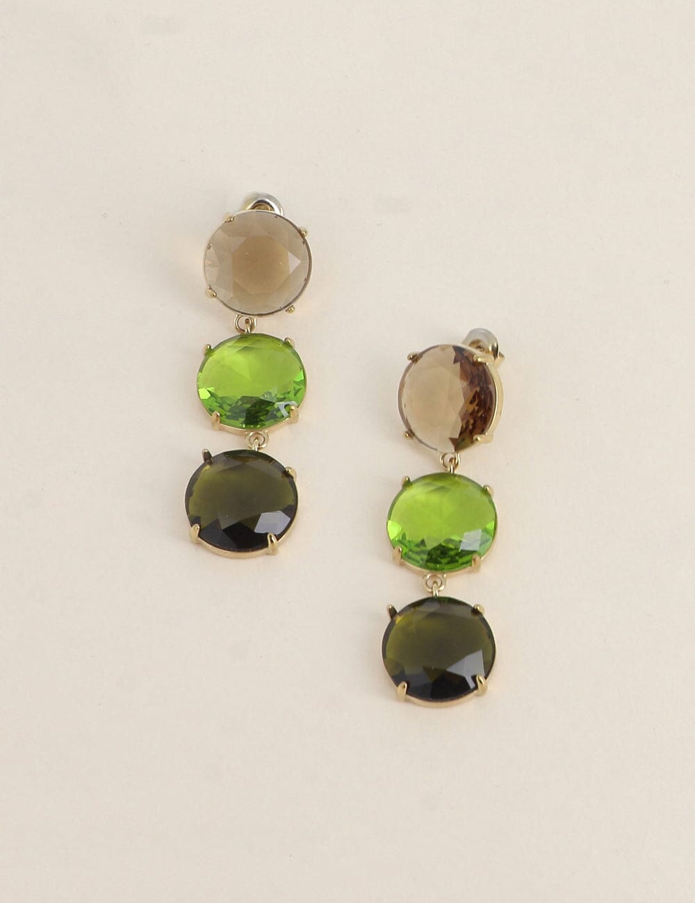 Boucles Bohm Paris - Aléana Boucles d'oreilles pendantes Bohm Paris Kaki 