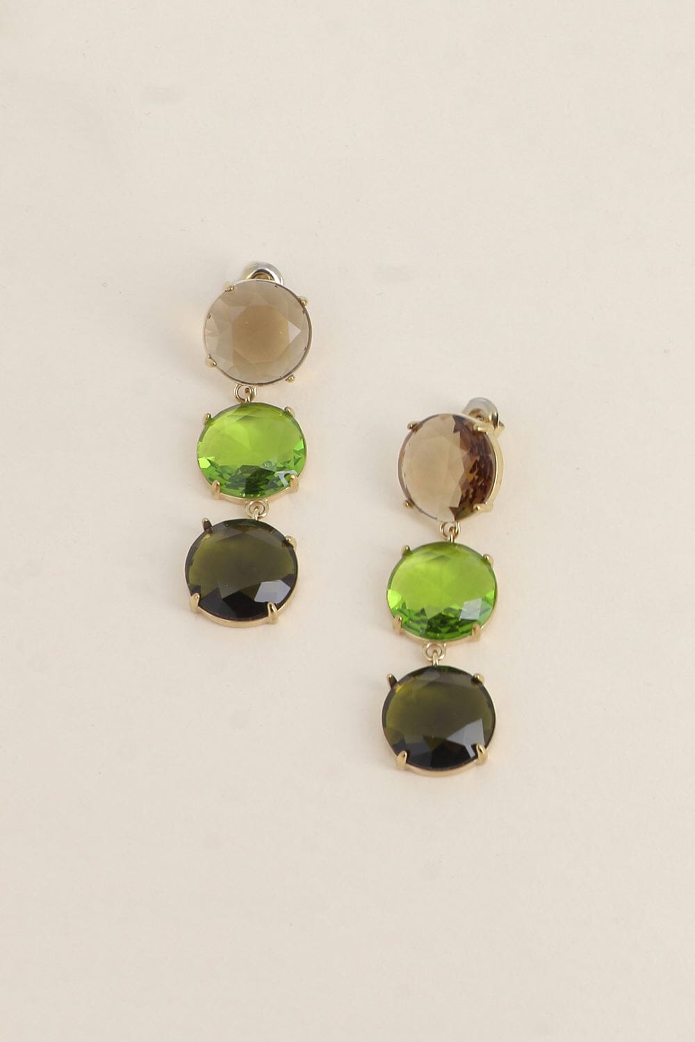 Boucles Bohm Paris - Aléana Boucles d'oreilles pendantes Bohm Paris Kaki 