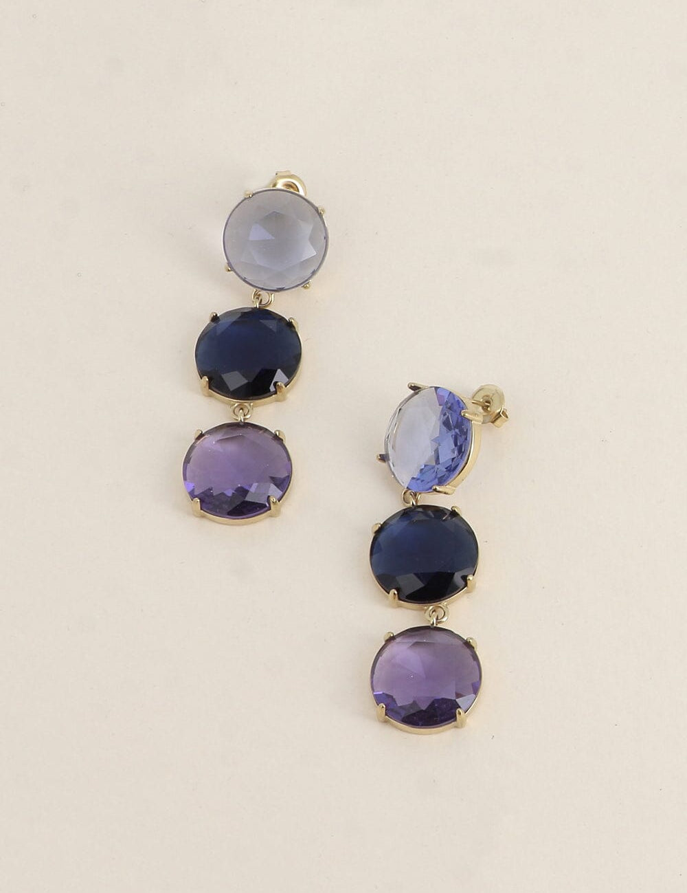 Boucles Bohm Paris - Aléana Boucles d'oreilles pendantes Bohm Paris Tanzanite 
