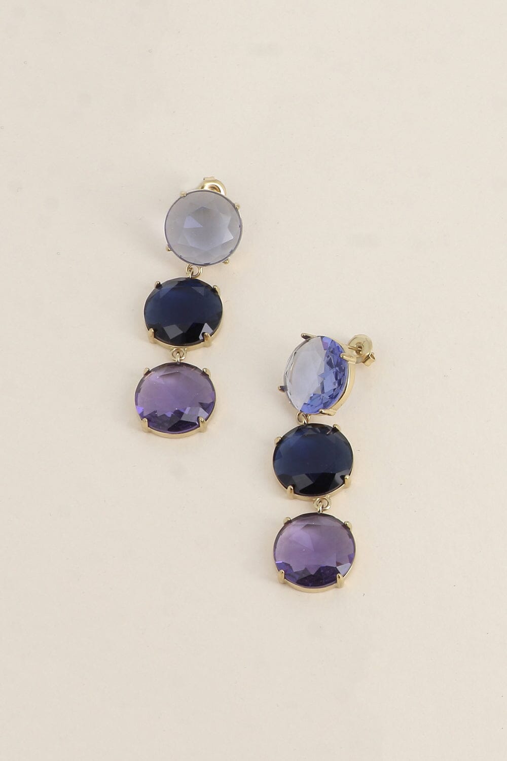 Boucles Bohm Paris - Aléana Boucles d'oreilles pendantes Bohm Paris Tanzanite 