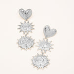Boucles Bohm Paris - Alida Boucles d'oreilles Pendantes Bohm Paris Argenté 