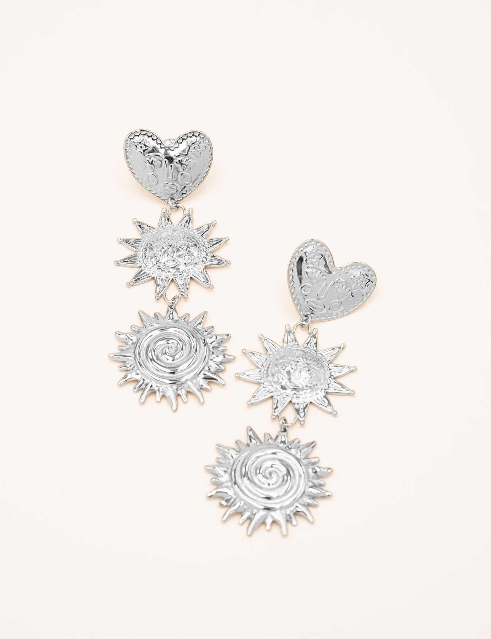 Boucles Bohm Paris - Alida Boucles d'oreilles Pendantes Bohm Paris Argenté 