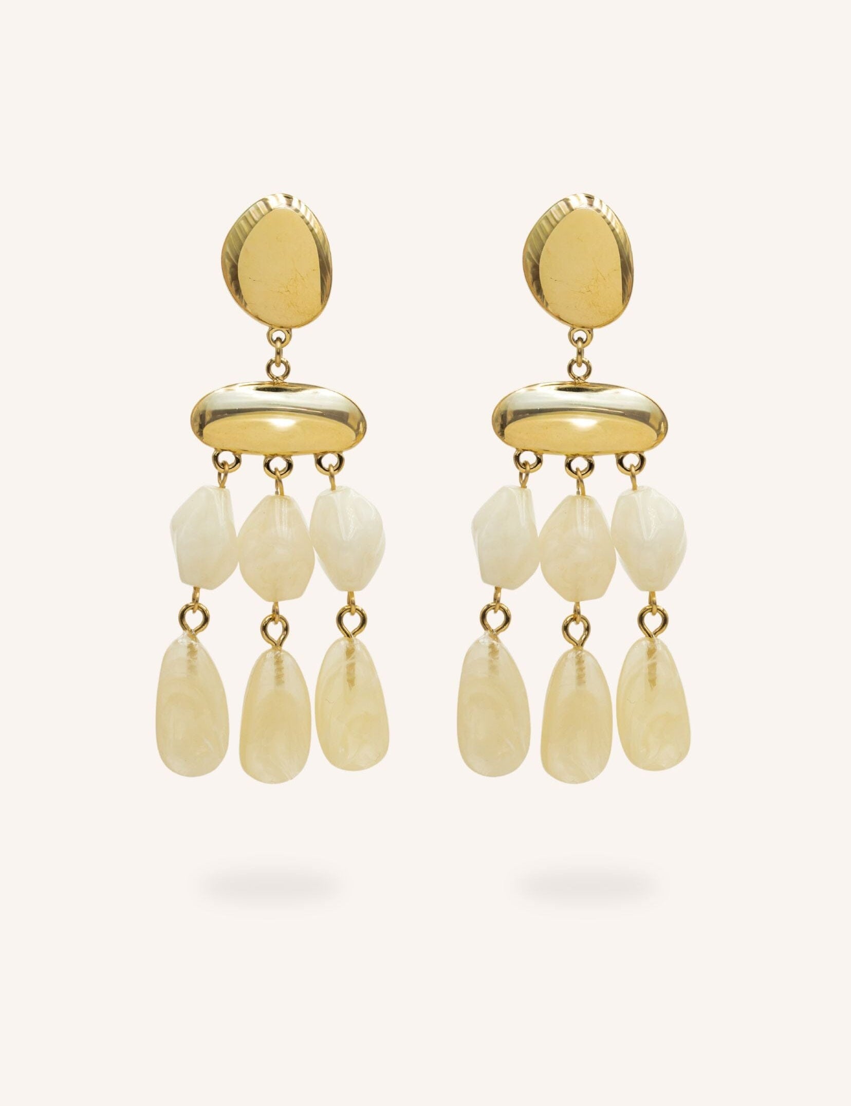 Boucles Bohm Paris - Alya Boucles D'oreilles pendantes Bohm Paris Beige 