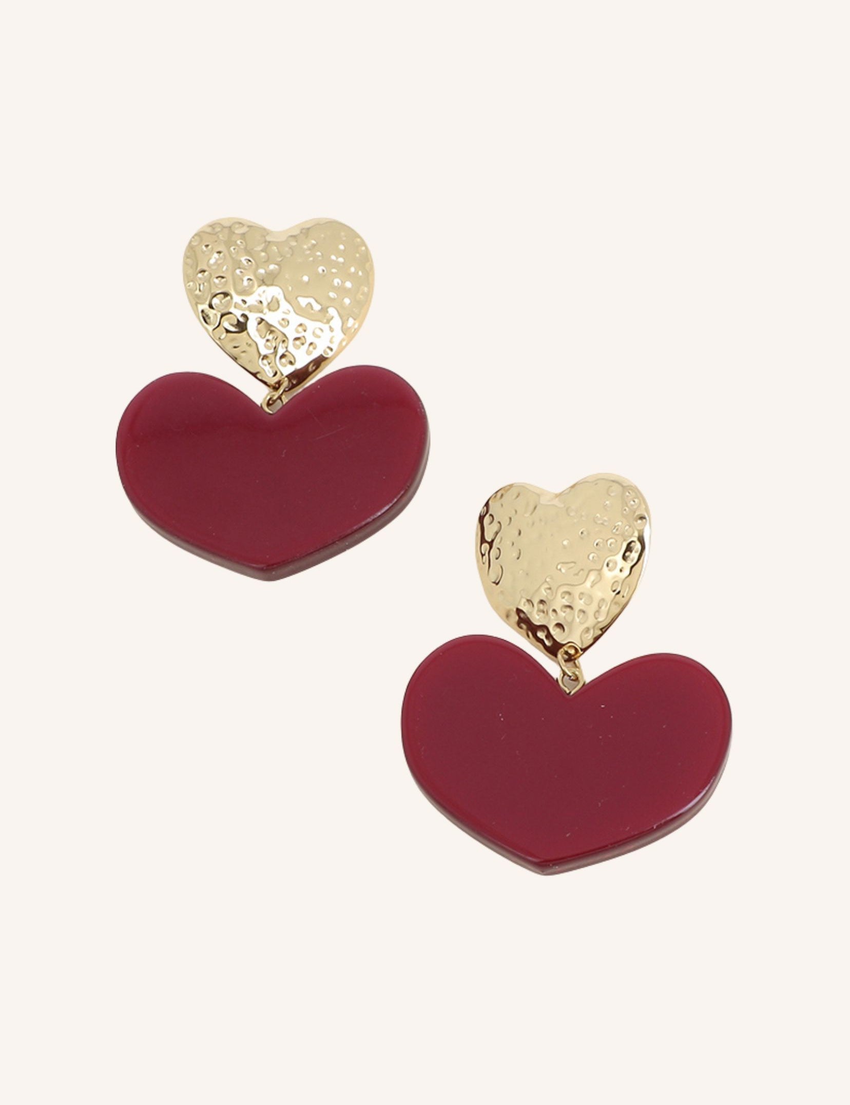 Boucles Bohm Paris - Americano Boucles d'oreilles Pendantes Bohm Paris Rouge 