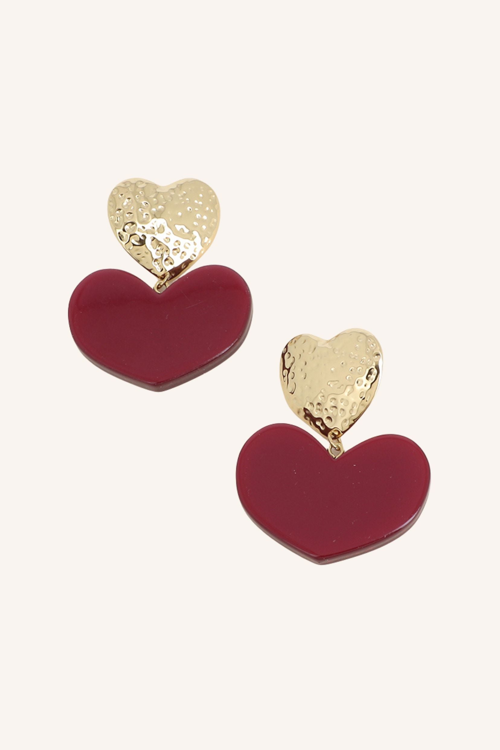 Boucles Bohm Paris - Americano Boucles d'oreilles Pendantes Bohm Paris Rouge 