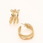 Boucles Bohm Paris - Aster Boucles d'oreilles type créoles Bohm Paris Doré 