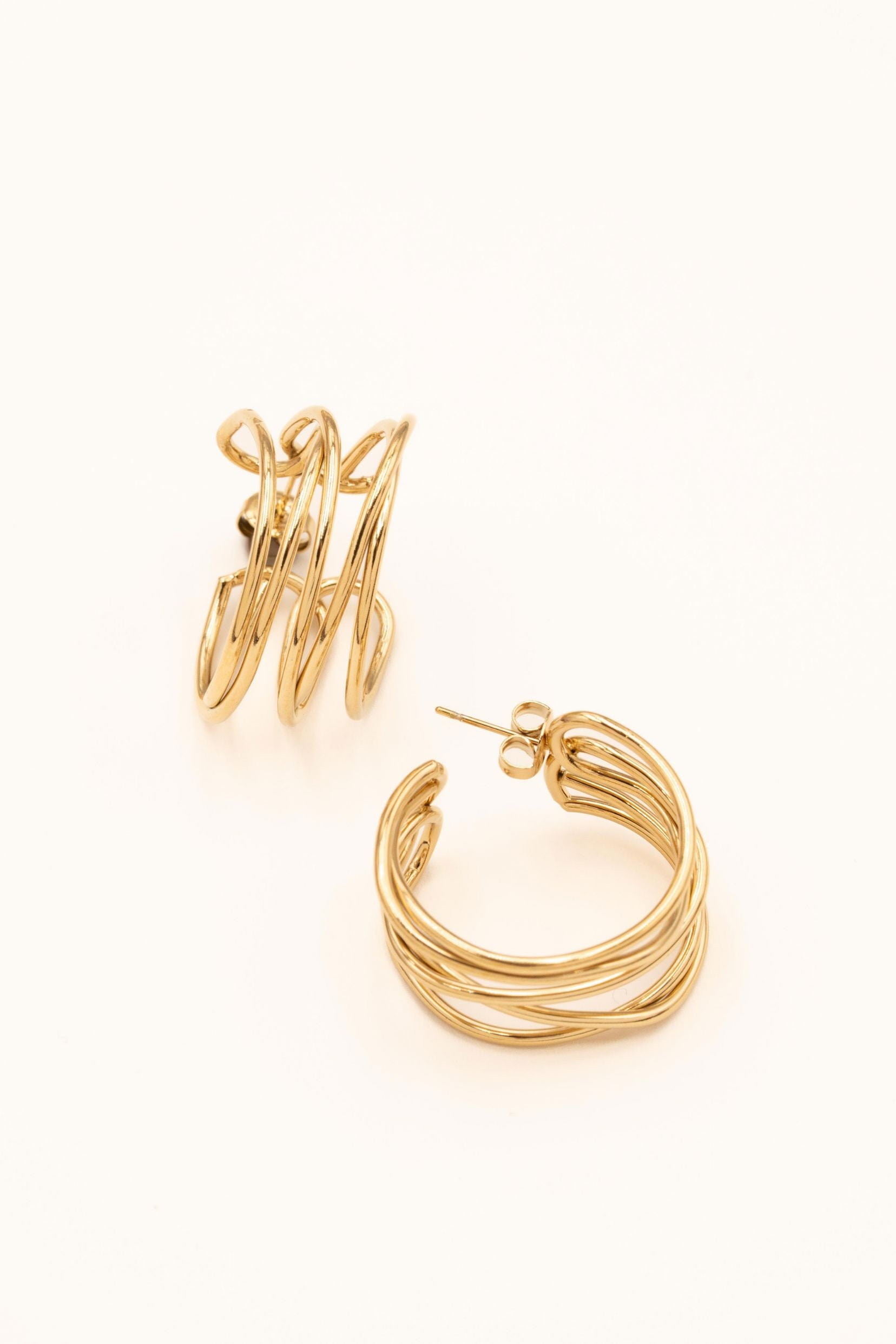 Boucles Bohm Paris - Aster Boucles d'oreilles type créoles Bohm Paris Doré 