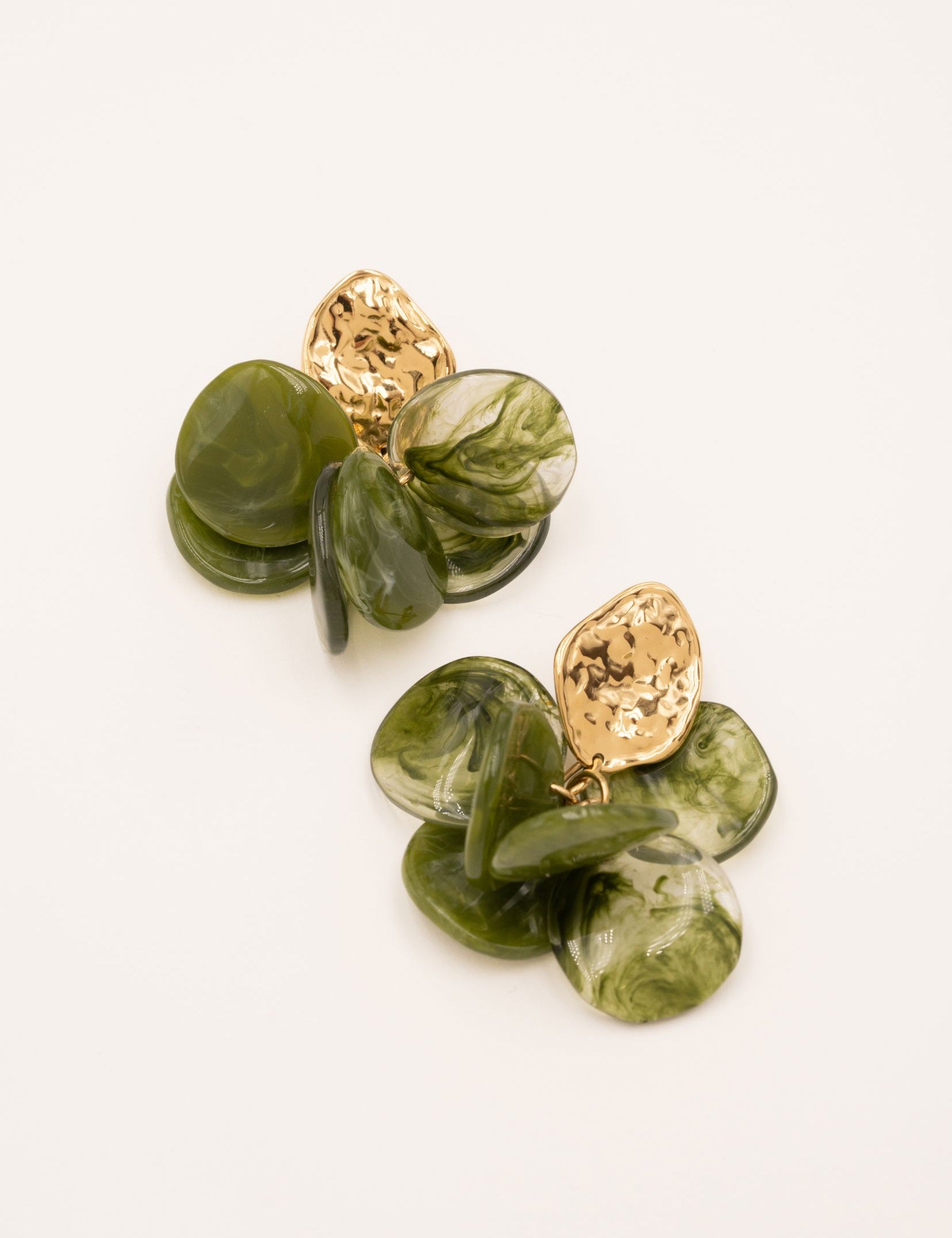 Boucles Bohm Paris - Ava Boucles d'oreilles Pendantes Bohm Paris Kaki 