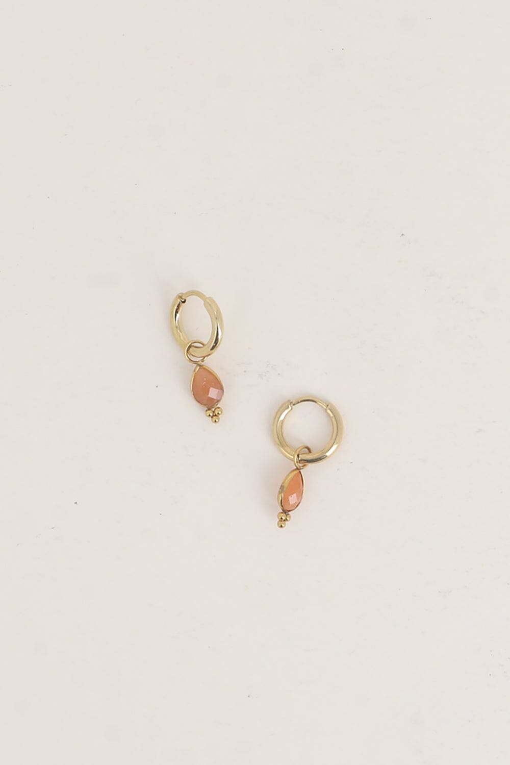 Boucles Bohm Paris - Aveny Boucles d'oreilles type Créoles Bohm Paris Aventurine rouge 