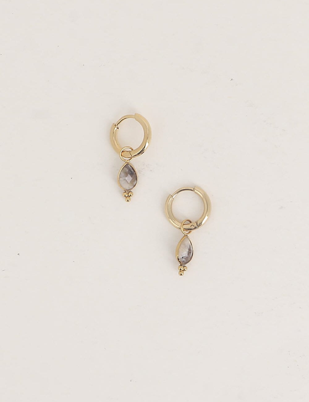 Boucles Bohm Paris - Aveny Boucles d'oreilles type Créoles Bohm Paris Jaspe paysage 