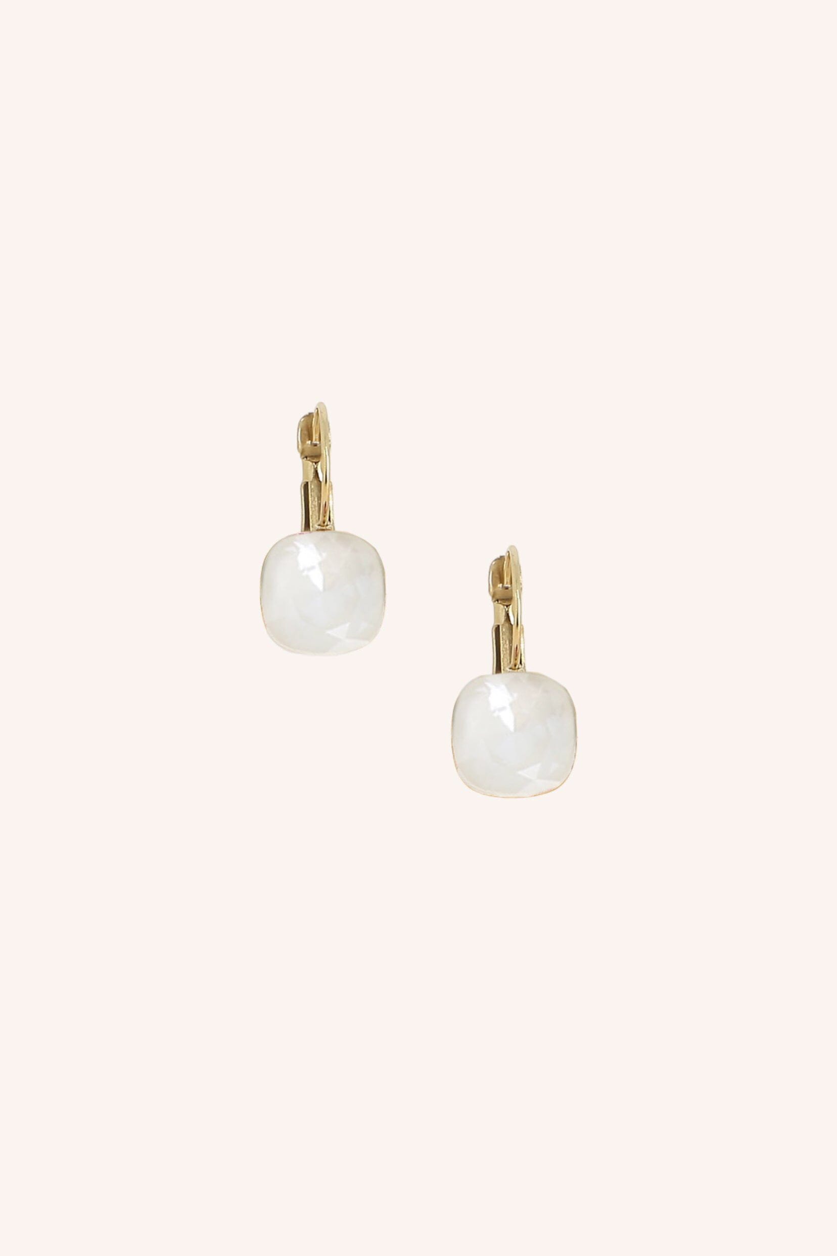 Boucles Bohm Paris - Béa Boucles d'oreilles type créoles Bohm Paris Blanc linen 