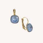 Boucles Bohm Paris - Béa Boucles d'oreilles type créoles Bohm Paris Bleu jean irisé 