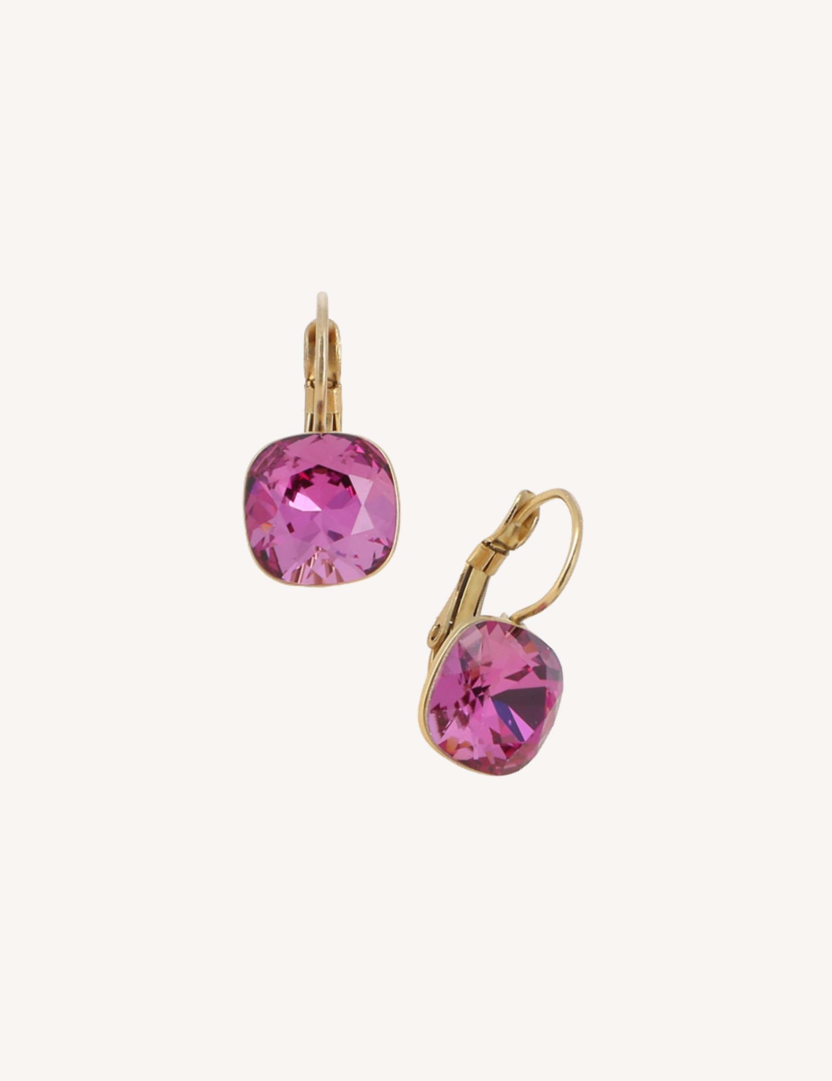 Boucles Bohm Paris - Béa Boucles d'oreilles type créoles Bohm Paris dark rose 