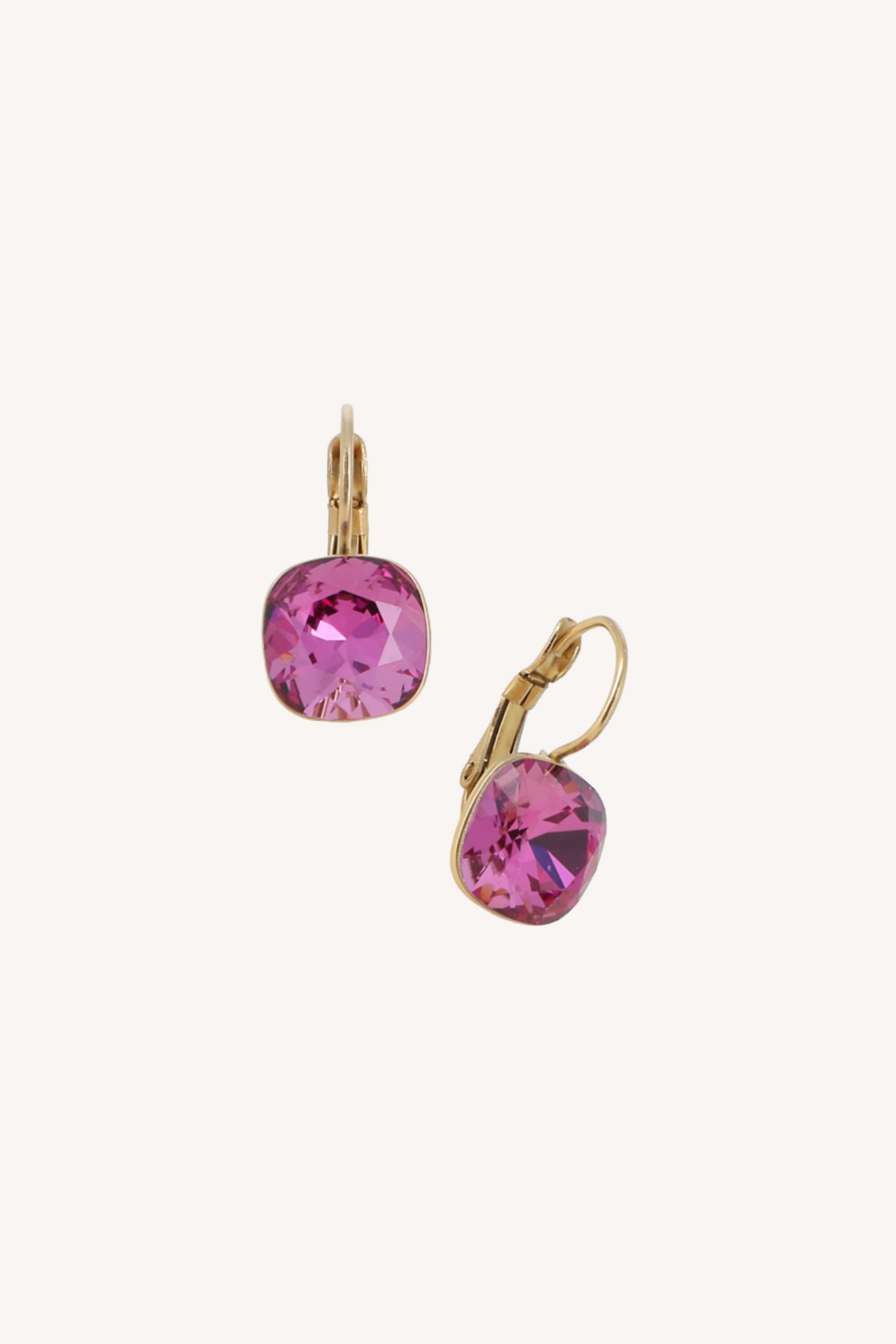 Boucles Bohm Paris - Béa Boucles d'oreilles type créoles Bohm Paris dark rose 