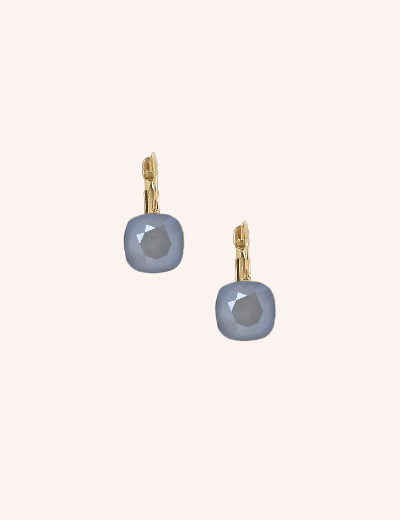 Boucles Bohm Paris - Béa Boucles d'oreilles type créoles Bohm Paris Gris mat 