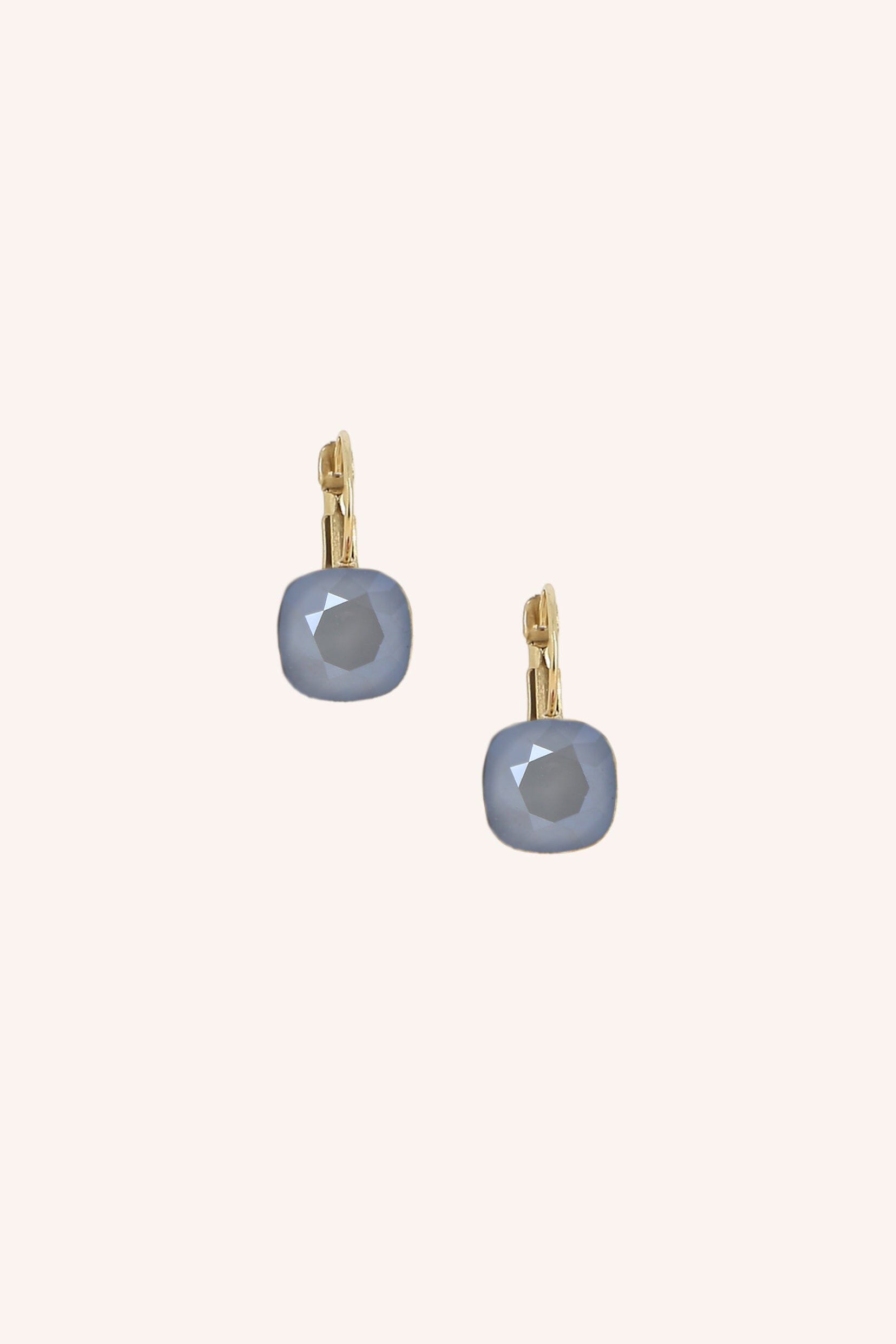 Boucles Bohm Paris - Béa Boucles d'oreilles type créoles Bohm Paris Gris mat 
