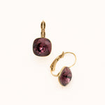 Boucles Bohm Paris - Béa Boucles d'oreilles type créoles Bohm Paris Violet amethyste 