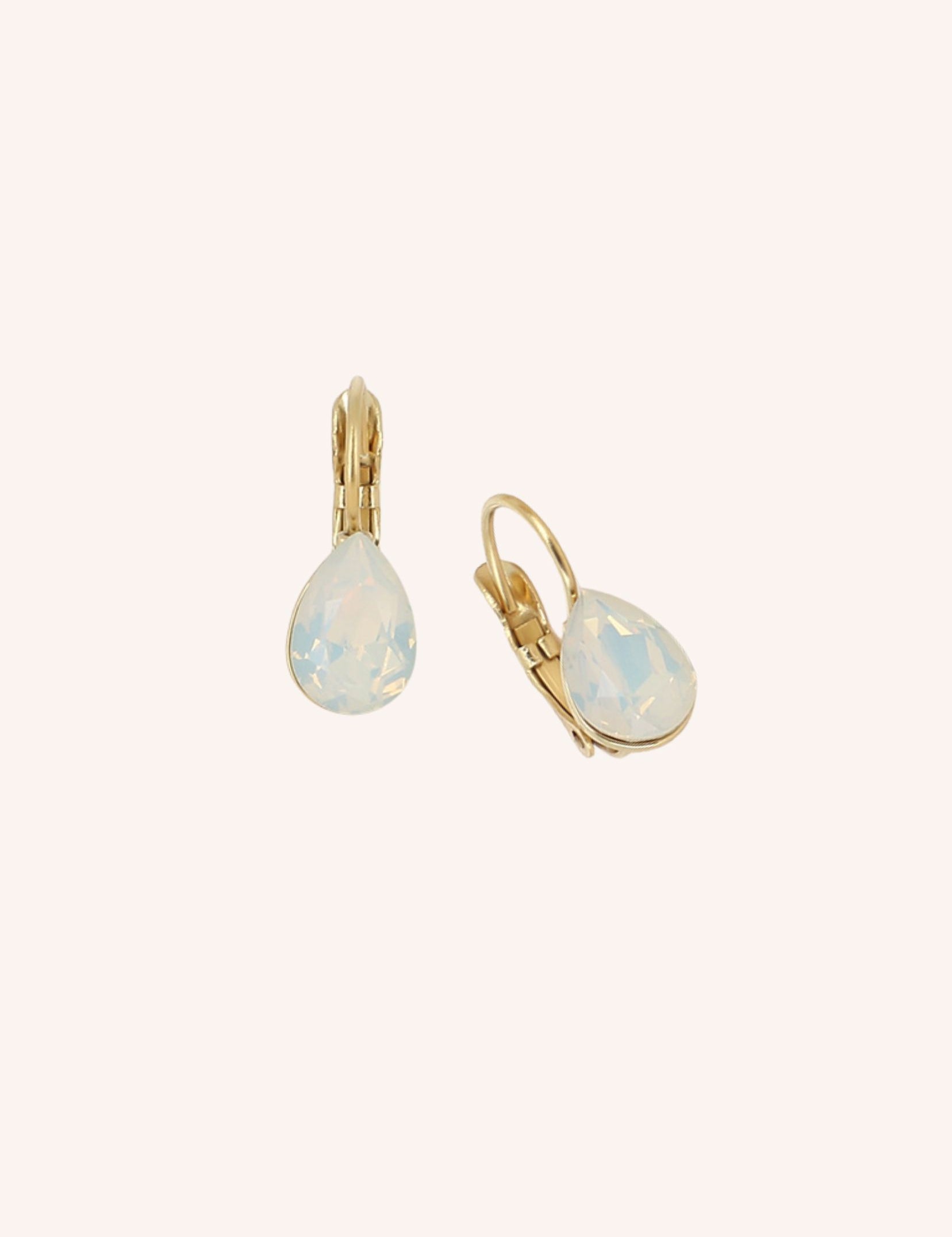 Boucles Bohm Paris - Bertille mini Boucles d'oreilles Pendantes Bohm Paris Blanc opal 