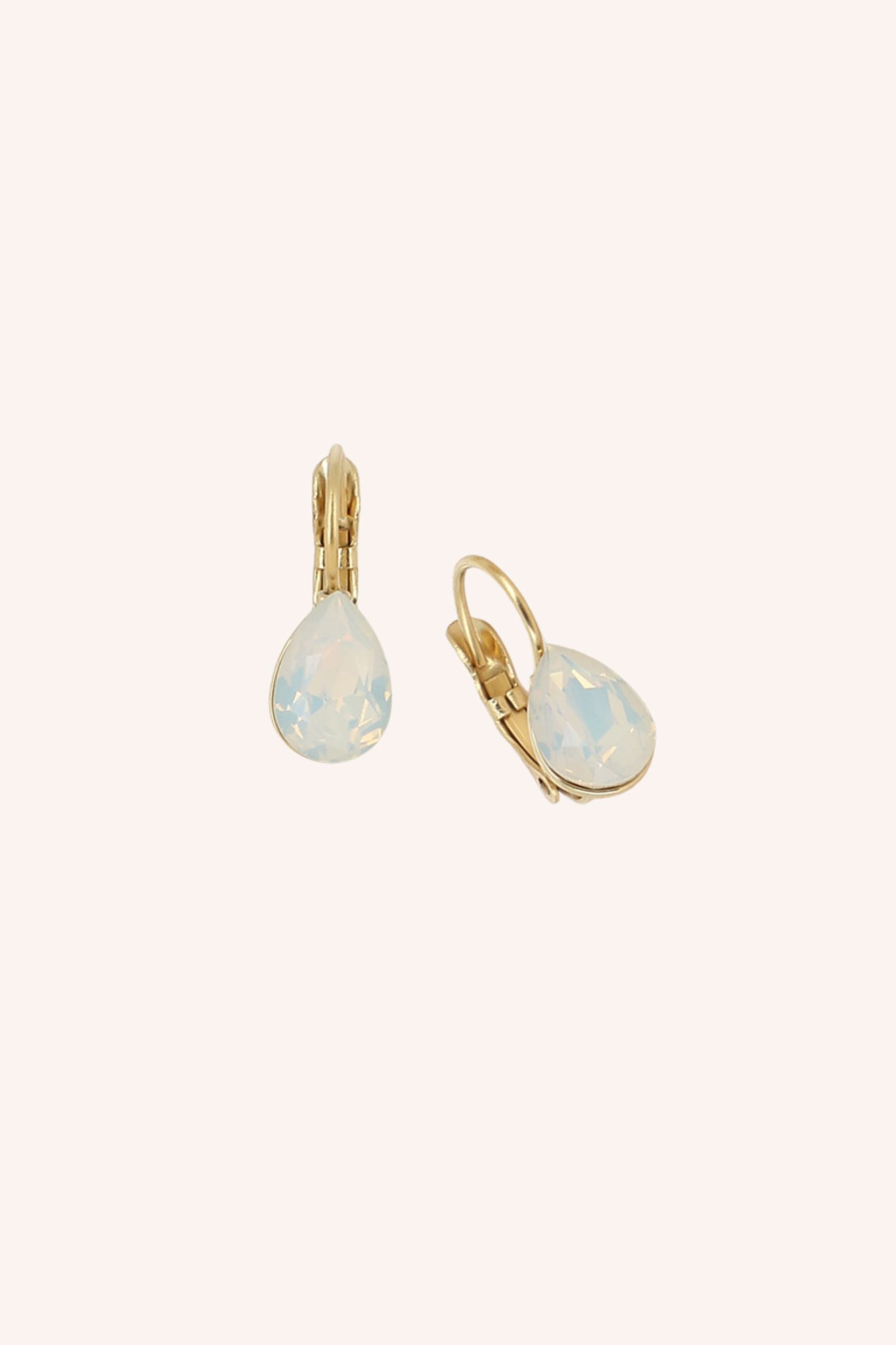 Boucles Bohm Paris - Bertille mini Boucles d'oreilles Pendantes Bohm Paris Blanc opal 