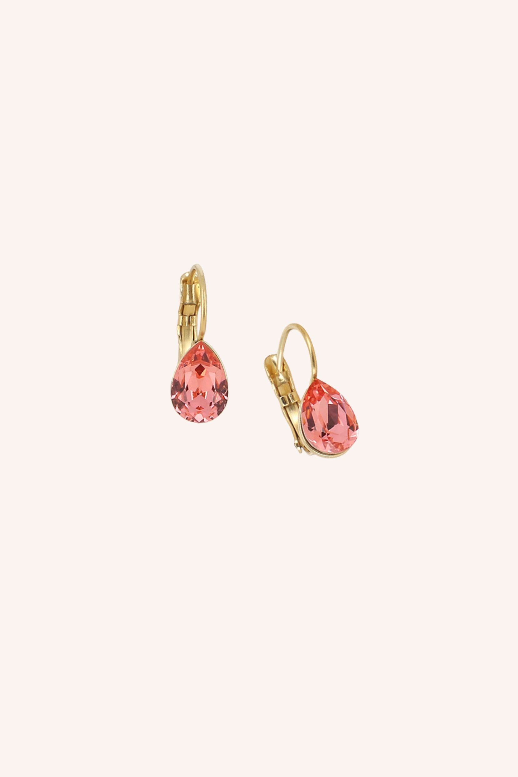 Boucles Bohm Paris - Bertille mini Boucles d'oreilles Pendantes Bohm Paris Rose peche 