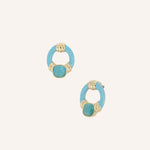 Boucles Bohm Paris - Beryl Boucles d'oreilles à puces Bohm Paris bleu 