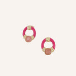 Boucles Bohm Paris - Beryl Boucles d'oreilles à puces Bohm Paris Fuchsia 