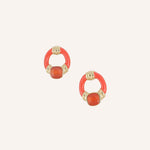 Boucles Bohm Paris - Beryl Boucles d'oreilles à puces Bohm Paris Orange 