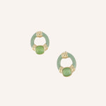 Boucles Bohm Paris - Beryl Boucles d'oreilles à puces Bohm Paris Sauge 