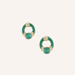 Boucles Bohm Paris - Beryl Boucles d'oreilles à puces Bohm Paris vert foncé 