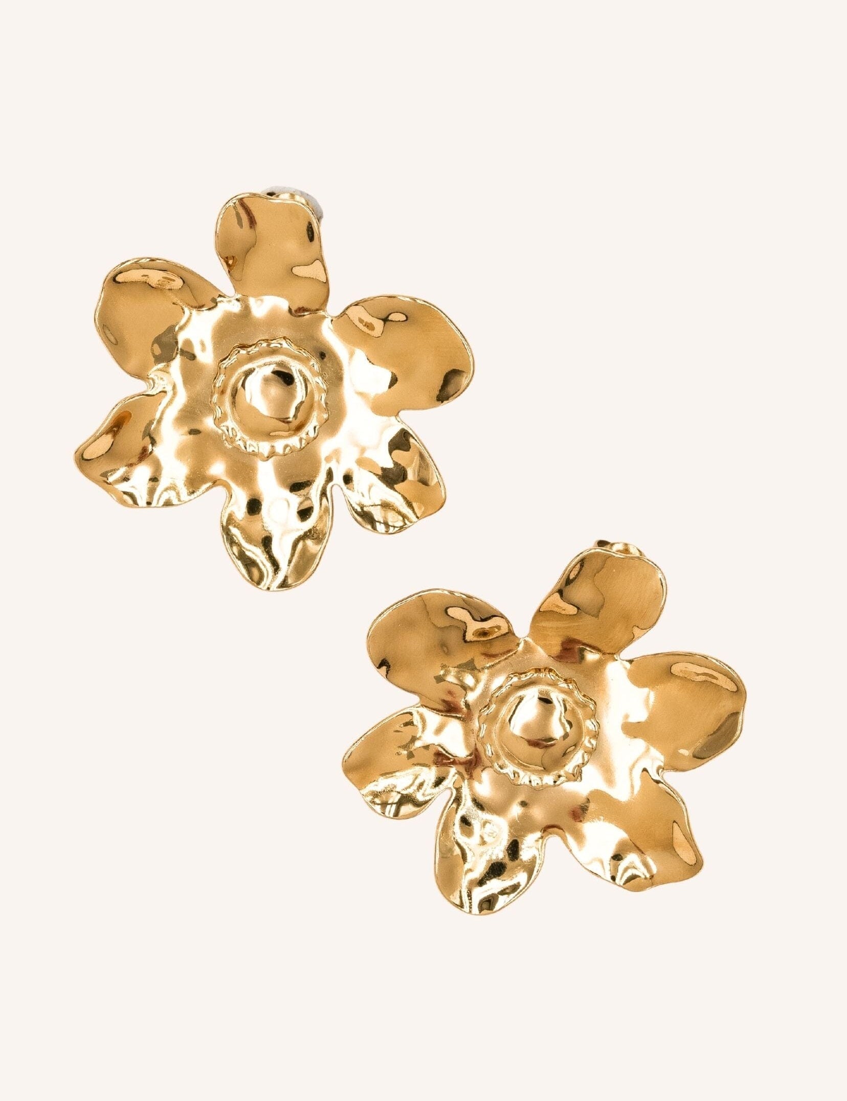 Boucles Bohm Paris - Bloom Boucles d'oreilles à puces Bohm Paris Doré 